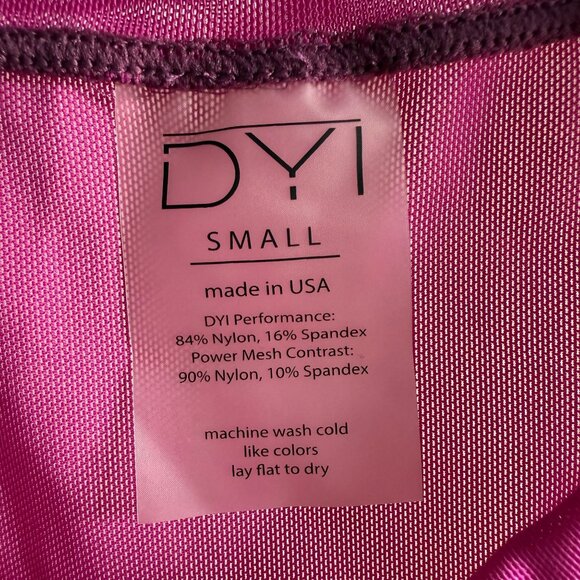 DYI Women's Tap Back Tank Top Fuchsia Size Small - Picture 5 of 7
